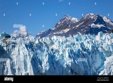 The Grand Pacific Glacier Ice Face In Tarr Inlet Glacier Bay Alaska Stock Photo - Alamy