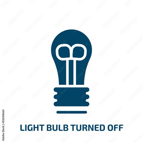 light bulb turned off icon from technology collection. Filled light ...