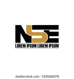 Nse Letter Monogram Logo Design Vector Stock Vector (Royalty Free) 1920260378 | Shutterstock