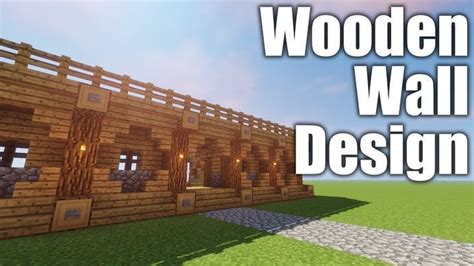 Minecraft Wooden Wall Design