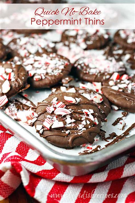 Quick No-Bake Peppermint Thins — Let's Dish Recipes