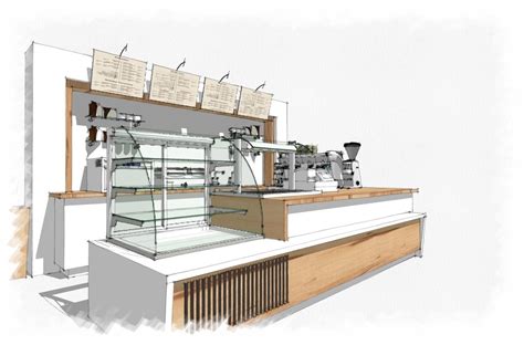 Sketchup Interior Design Elegant Coffee Bar Sketchup Like the Style Of This | 1000 | ภายในร้าน ...