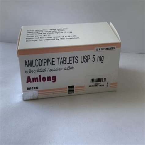 Amlong 5mg Tablet – Sukitha Pharmacy & Clinic (Pvt) Ltd