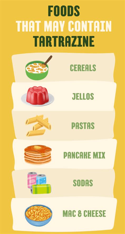 Foods Containing Yellow Dye 5 or 6 (Tartrazine, Sunset Yellow) - Delishably