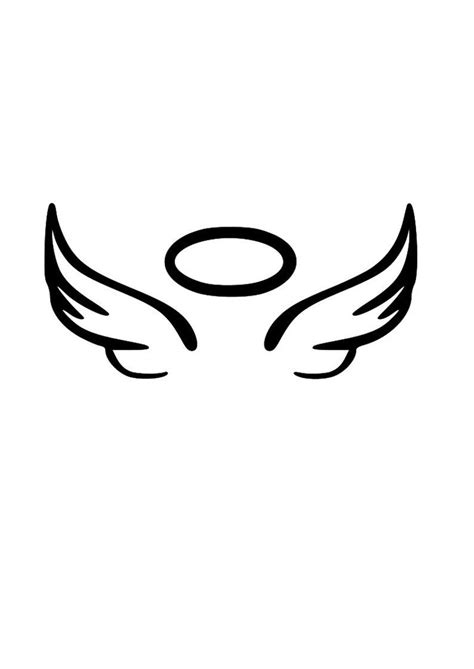 Angel Wings With Halo Svg Free | Materidiklatpmi