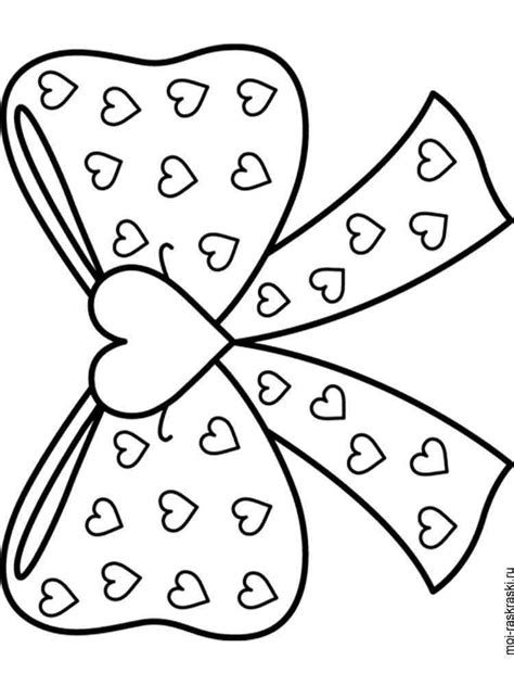 Bows coloring pages. Free Printable Bows coloring pages.