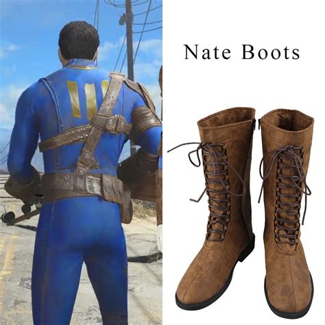 Fallout 4 Nate Cosplay Boots Nate Cosplay Shoes Game Accessories Battle ...