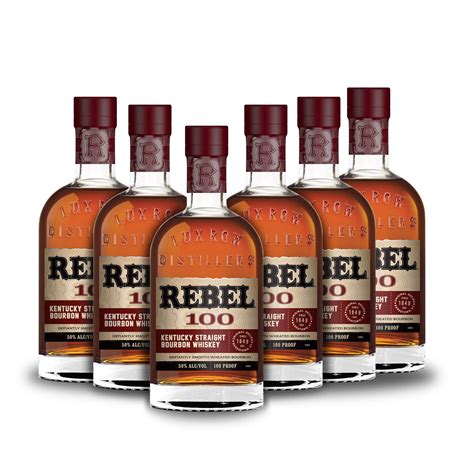 [BUY] Rebel Bourbon 100 Proof Straight Bourbon Whiskey (6) Bottle ...