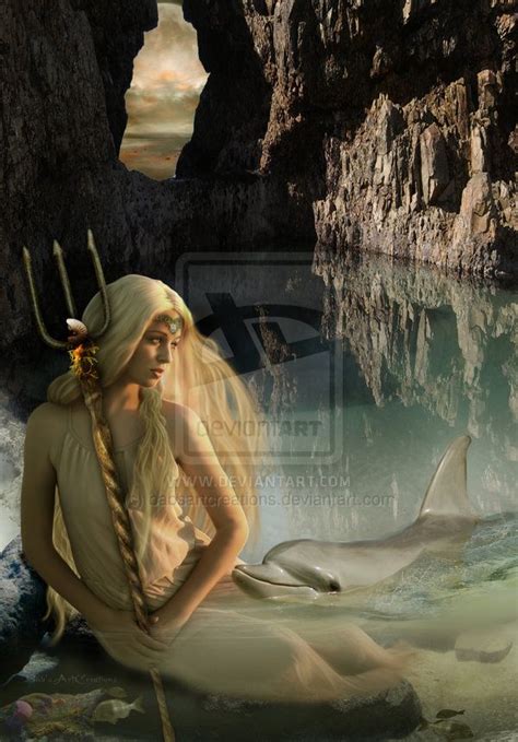 Amphitrite - Goddess Queen of the Sea; Her name means 'all encircling ...