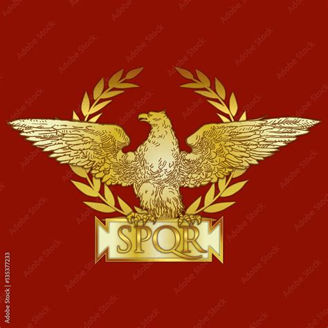 Roman Empire coat of arms Stock-Vektorgrafik | Adobe Stock