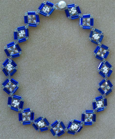 Pattern from beadsmagic.com Bracelet Paris. I made a necklace instead of a bracelet. | Jewelry ...