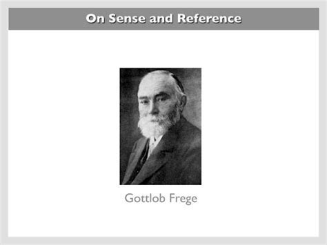 On Sense and Reference Gottlob Frege