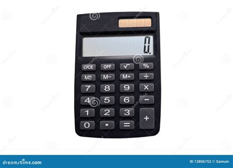 Calculator with a Solar Battery Stock Photo - Image of adding ...