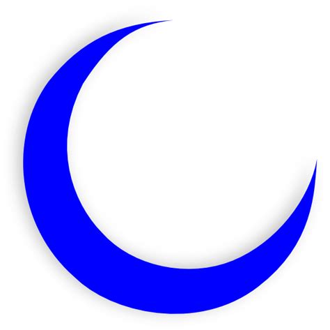 Blue Moon Crescent Clip Art at Clker.com - vector clip art online, royalty free & public domain