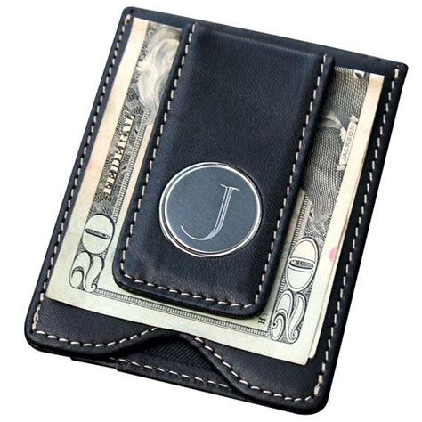 Personalized Leather Money Clip and Wallet Combo - Groomsmen Gift ...