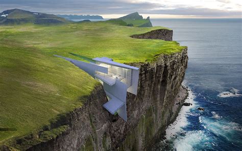 Cliff Retreat: Finale Image | Resort architecture, Cliffside house ...