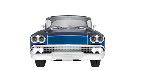 Blue classic vintage car 23235892 PNG