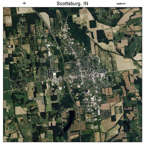 Aerial Photography Map of Scottsburg, IN Indiana