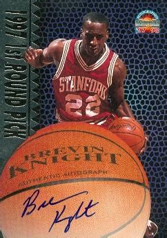 Brevin Knight autographed Basketball Card (Stanford) 1997 Score Board ...