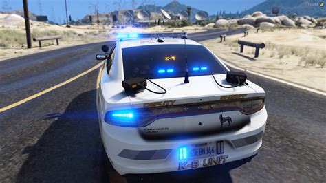 2018 K-9 Police Dodge Charger [SP / FiveM] (Red & Blue - Blue & Blue) - GTA5-Mods.com