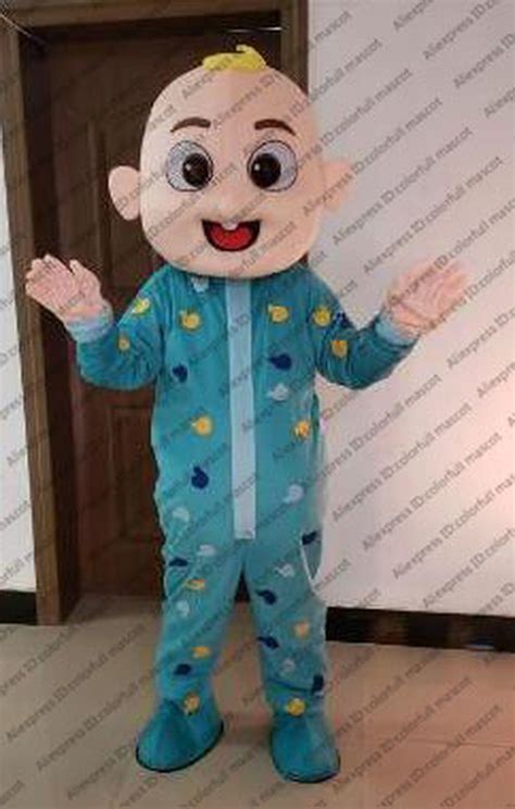 Specialty FREE FANS Baby JJ Cocomelon Mascot Costume Adult Cartoon Character SIZE XXS 5XL ...