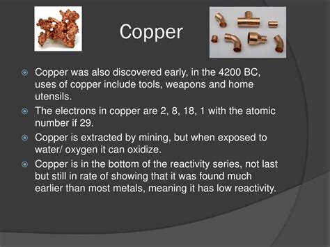 PPT - Relation of discovery of metals to reactivity PowerPoint Presentation - ID:2024705