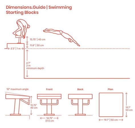 Swimming Starting Blocks | Swimming pool architecture, Swimming pool plan, Swimming pool dimensions