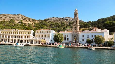 Symi, Greece - October 4, 2014 - the Monastery of the Archangel Editorial Photography - Image of ...