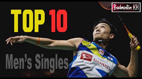 Top 10 World Badminton Players • Men's Singles • BWF Rankings - YouTube