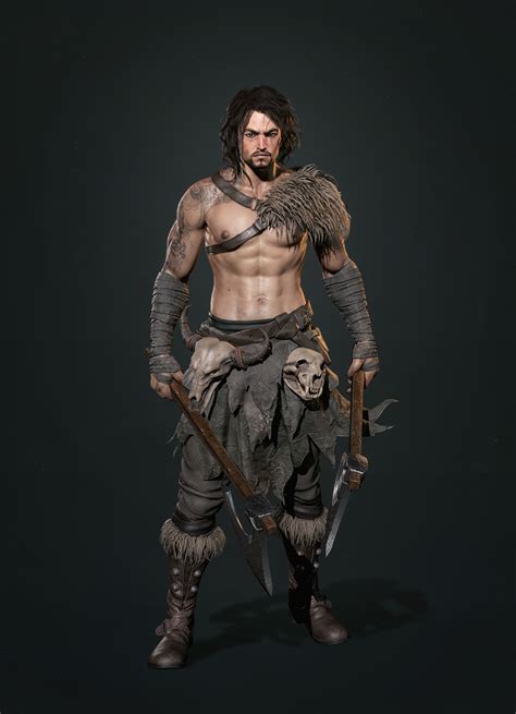 ArtStation - Barbarian, hawon noh | Barbarian, Viking character, Barbarian costume