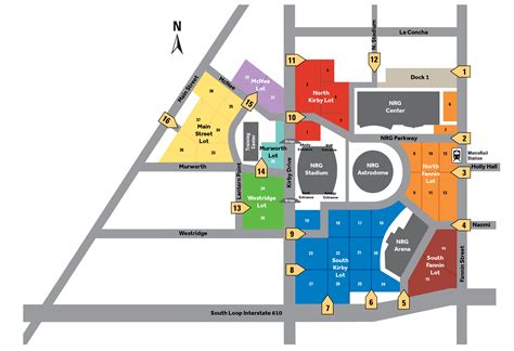 NRG Stadium Parking Map