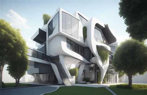 Premium AI Image | 3d rendering architecture designs