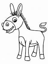 Funny Mule Coloring Page sketch template