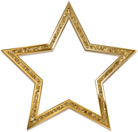 Transparent Star Decoration PNG Clip Art Image