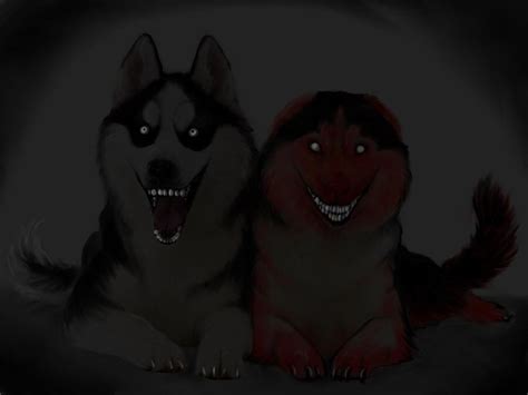 Smile dog(s) | Creepy eyes, Scary art, Smiling dogs