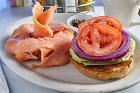 Nova Scotia Lox Bagel Sandwich - Menu - Moon Valley Cafe-Restaurant in Phoenix, AZ.