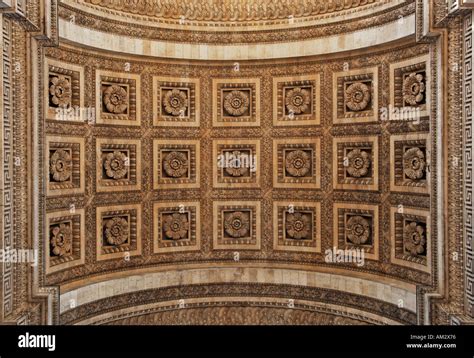 Arc de triomphe inside looking up, Paris, France, Europe Stock Photo: 4940405 - Alamy