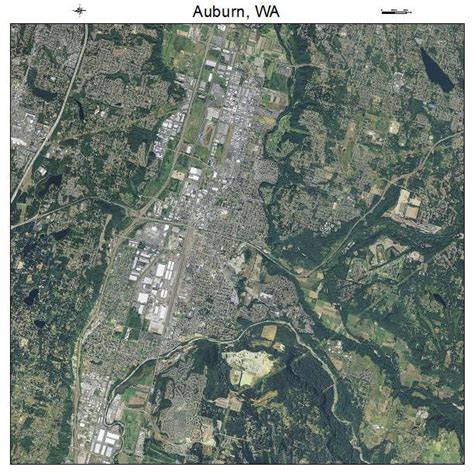 Aerial Photography Map of Auburn, WA Washington