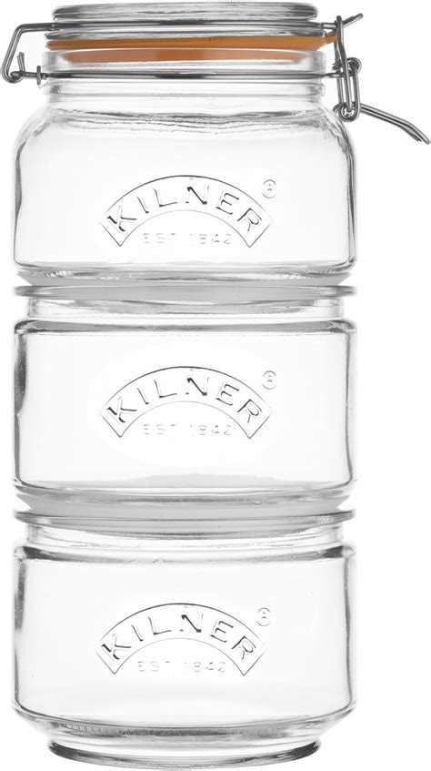 Kilner Stackable Storage Jar Set : Amazon.co.uk: Home & Kitchen