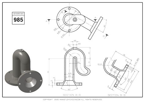 3D CAD EXERCISES 985 - STUDYCADCAM