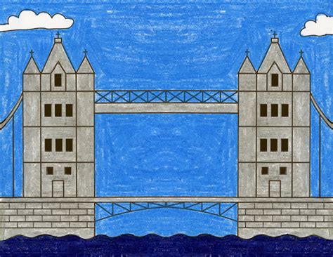 Draw the London Tower Bridge · Art Projects for Kids