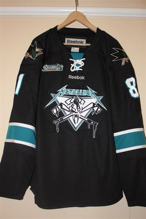 James Hetfield Limited Edition San Jose Sharks Jersey - Metallica - NHL Auctions