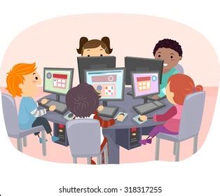 Kids Computer Lab Clipart