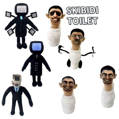 ORDINA Skibidi Skibidi Toilet Man Plush Toy Toilet Man Plush Doll Skibidi Toilet Stuffed Toy ...