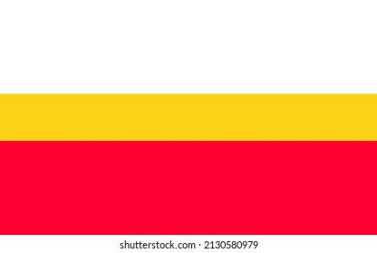 Top View Flag Lesser Poland Voivodeship Stock Illustration 2130580979 ...