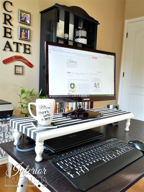 DIY Computer Monitor Stand For Under $10 - Interior Frugalista