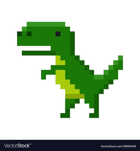 Cute Dinosaur Pixel Art For Decor, Design,web,wallpaper,background Stock Photo Alamy | atelier ...