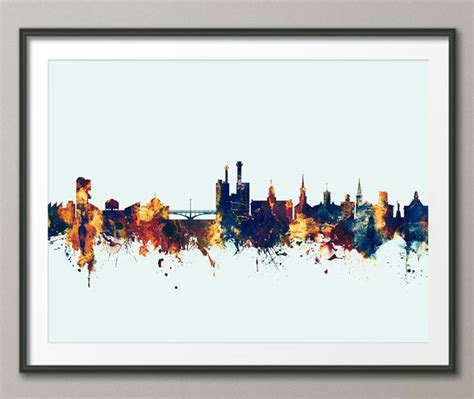 Iowa City Iowa Skyline, Iowa City Cityscape Art Print 2788 - Etsy