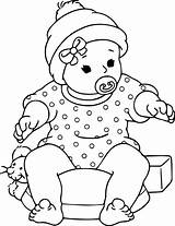 Baby Coloring Pages For Kids sketch template