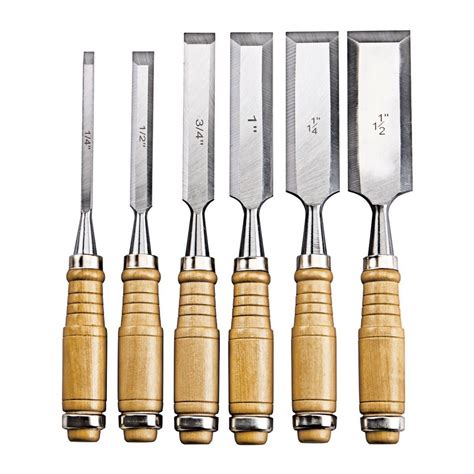 Wood Chisel Set, 6 Piece | Wood chisel, Wood chisel set, Chisel set